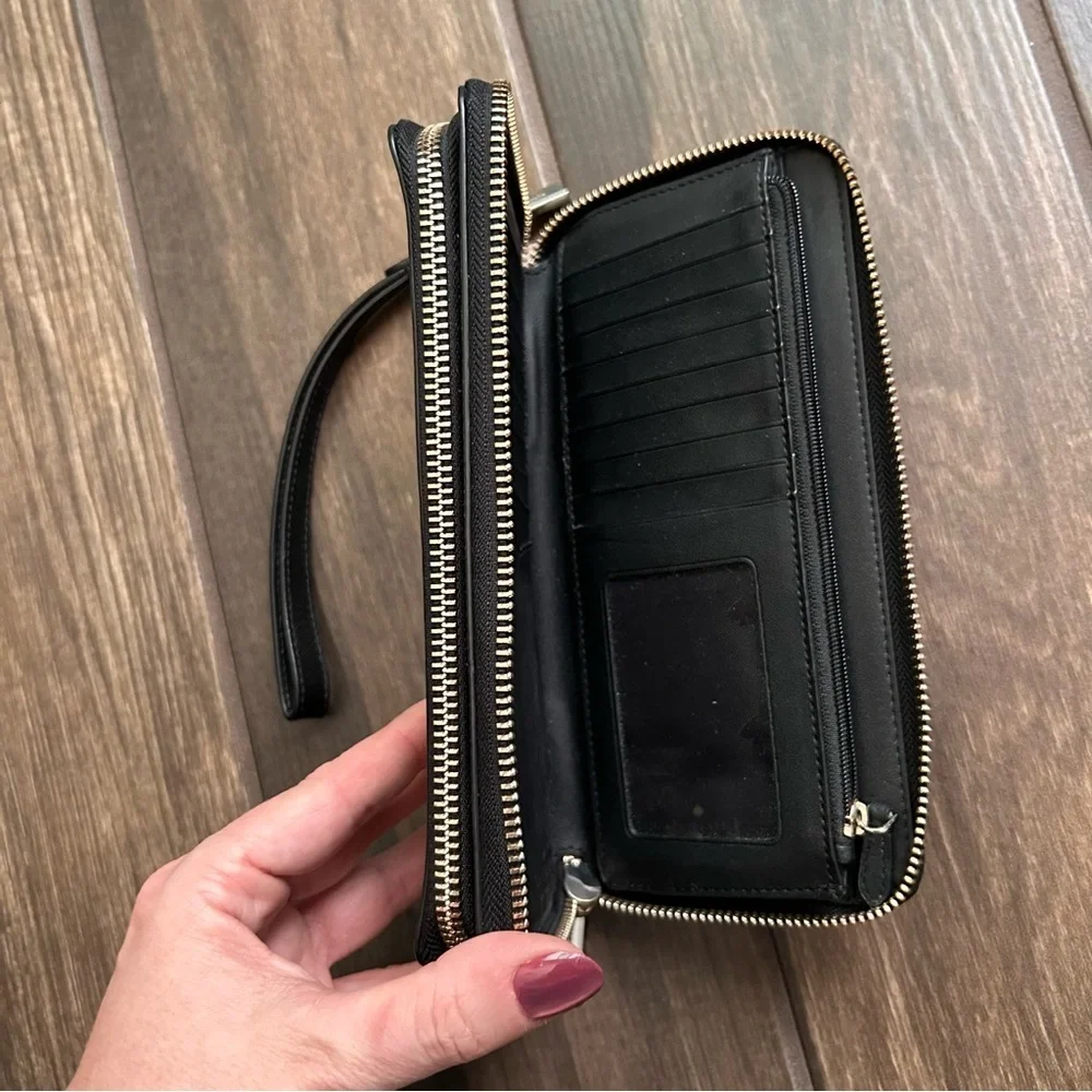 Kate Spade Staci Continental Leather Wallet in Warm Beige Multi
